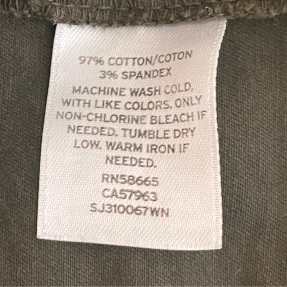 Sejour - Sz 22W Olive Green Moto Jacket With Zippered Pockets - Picture 5 of 5